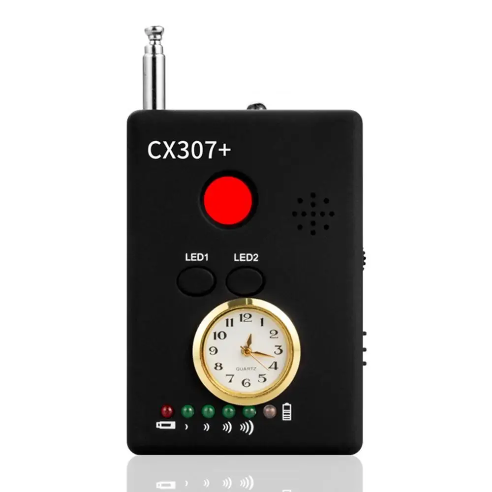 

CX307+ Anti Spy Bug Detector Full Range RF Spy Camera Hidden Camera Sound Signal GSM GPS Tracker Spy Devices Finder