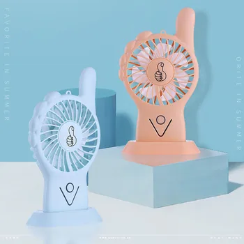 

Portable USB Fan Handheld Mini Fan With Colourful Light Summer Cooler Cooling Electric Fan Rechargeable Office Gadget 323#2