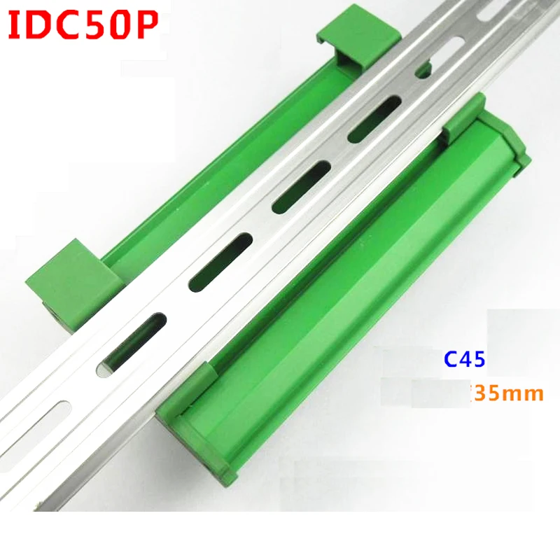 IDC50P гнездо к 50P клеммный блок breakout board адаптер din-рейку монтаж