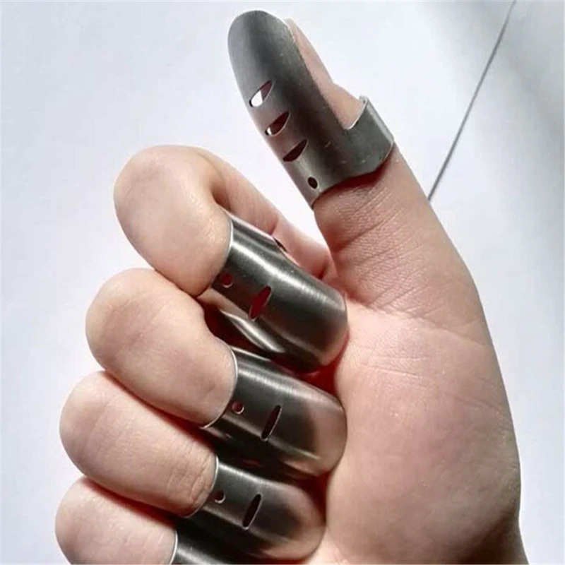 Finger Guard Protect Hand Anti Cutting Protector Knife Cut Protection Tool Stainless Steel Armor Kitchen Gadget | Дом и сад