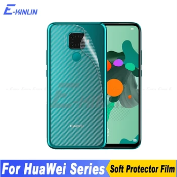 

3D Carbon Fiber Back Cover Screen Protector For Huawei Nova 7i 5i 5T 5Z 5 Pro 6 SE 5G Sticker Protective Film Not Tempered Glass