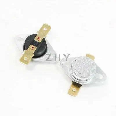 

2 Pcs 250V 10 A 100 Celsius Normal Close Temperature Control Thermostat KSD301