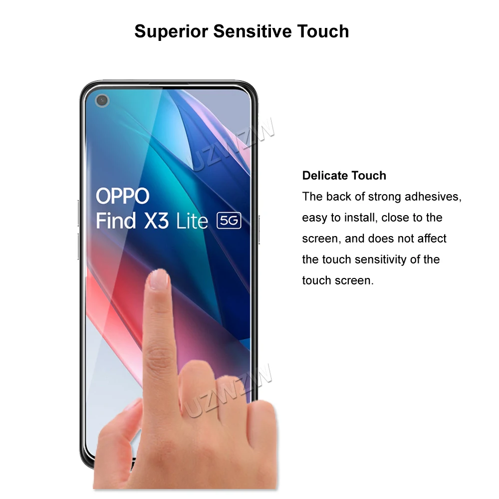 4 in 1 For Oppo Find X3 Lite A15 A5 2020 A52 A53 A53s A72 5G A91 A9 A92 Reno5 4Z 4 Lite 2 2Z Tempered Glass Screen Protector