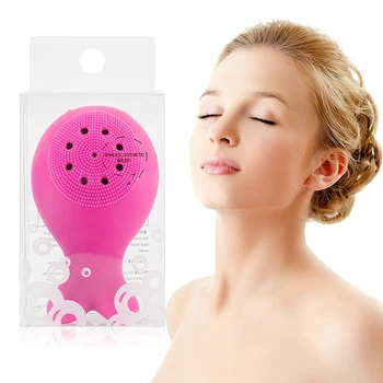 

Facial Cleanser Cute Wash Brush Silicone Facial Scrub Face Cleanser Portable Face Wash Machine Face Exfoliator Clean Brush