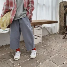 Tckids детская одежда, Настраиваемые 19 осенних ручных N-Piece Handfeel мягкие Вощеные суставы, вареные хлопковые свободные штаны, четыре цвета