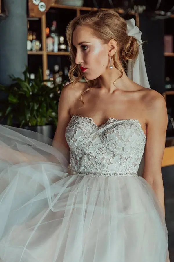 Vestido-De-Noiva-2020-Graceful-Strapless-Tulle-Lorie-Wedding-Dress-Sweetheart-Lace-A-line-Buttons-Zipper (1)