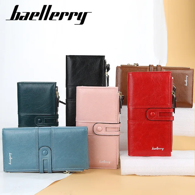 2020 Name Engrave Women Wallets Fashion Long Leather Top Quality Card Holder Classic Female Purse  Zipper Brand Wallet For Women 5
