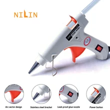 Pistola de pegamento de fusión en caliente, herramienta de mano Industrial para el hogar, estándar europeo, 20W, bricolaje, Mini herramientas de reparación de temperatura de calefacción eléctrica