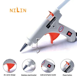 20w padrão europeu quente melt pistola de cola diy mini aquecimento elétrico ferramentas reparo temperatura industrial ferramenta mão do agregado familiar
