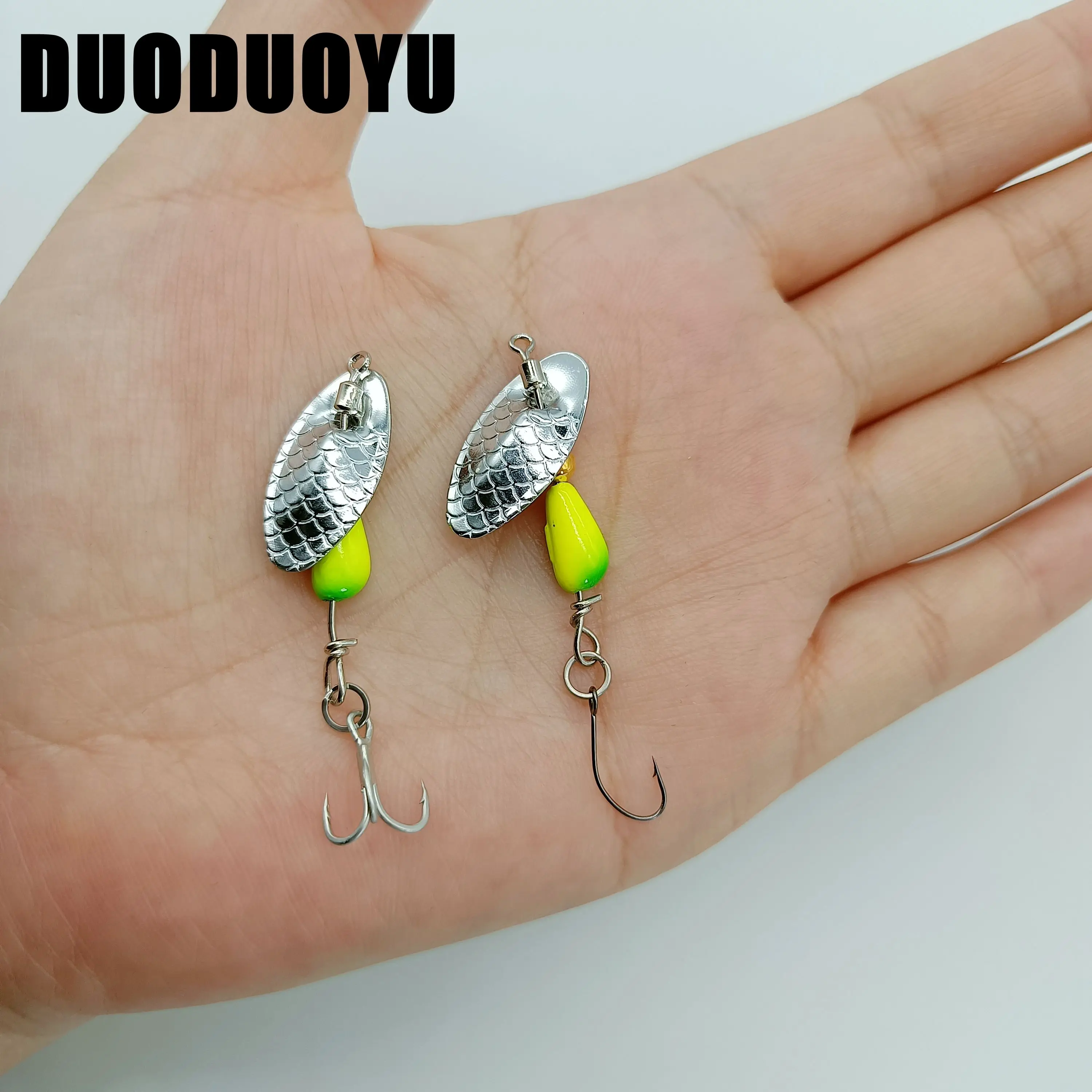 DUODUOYU1PCSMetalRotatingSpinnerLuresBaits25g45gTroutHard