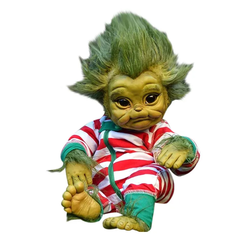 Игрушка новорожденный младенец Grinch Реалистичная мультяшная кукла
