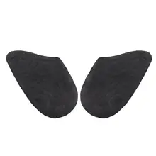 1 пара гелевых гранул, Задняя накладка для мужчин и женщин, унисекс, стельки, прозрачная фланелевая Подушка на высоком каблуке, противоскользящий Массажный коврик для ног