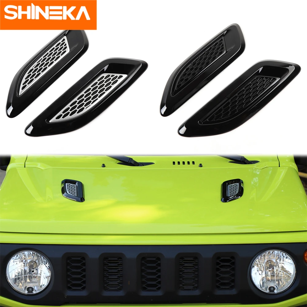 Fit for Suzuki Jimny 2007+ LUVCARPB Car Exterior Front Hood Side Air Vent Cover Trim Styling Accessories 