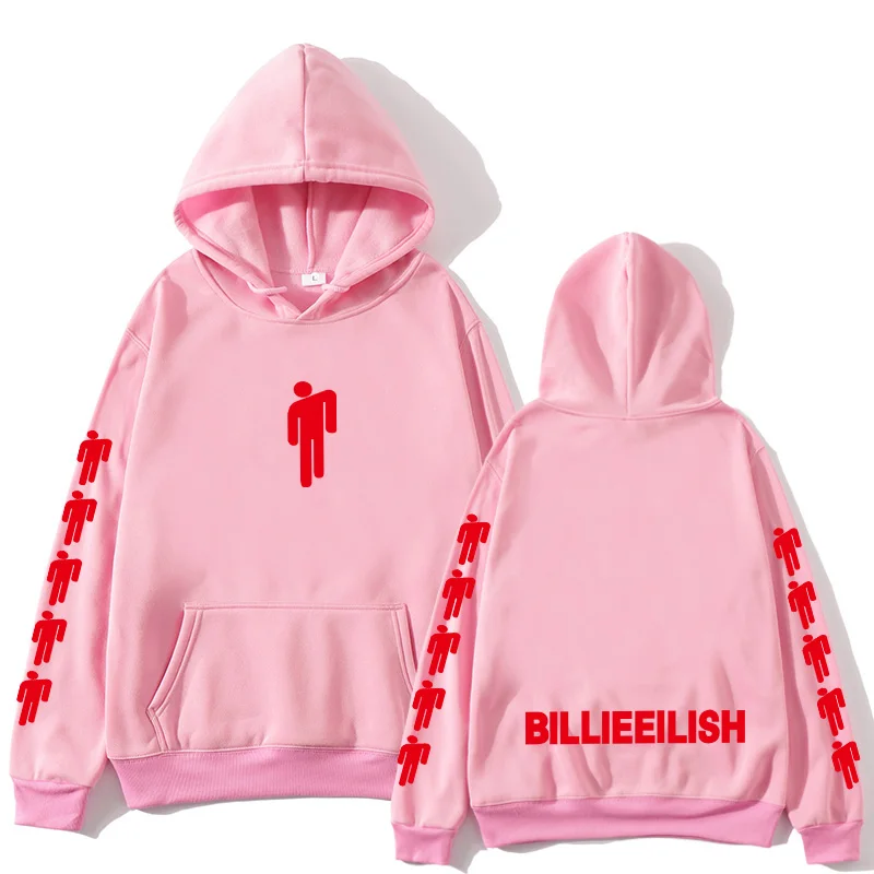 Non Sorriso a Me Billie Eilish Felpa con Cappuccio Giallo Verde Felpe Eilish  Merchandising Casual Pullover Streetwear Sudore Femme - AliExpress