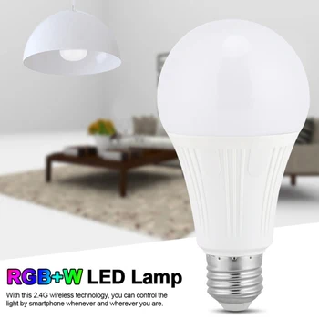 

Fcmila Wireless WiFi Bulb 10W Dimming Lamp RGBW Share Intelligent Timing Light Home Automation Work With Alexa Google Home IFTTT