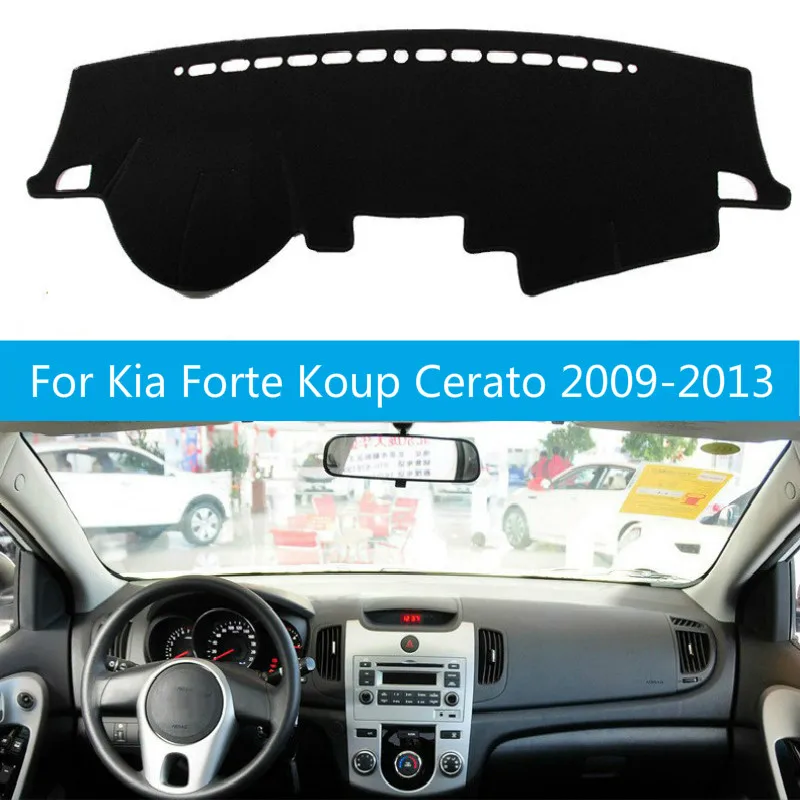 Car Dashboard Cover Pad Mat Sun Shade Instrument Carpet Protector Accessories For Kia Forte Koup Cerato 2009 2010 2011 2012 2013 |