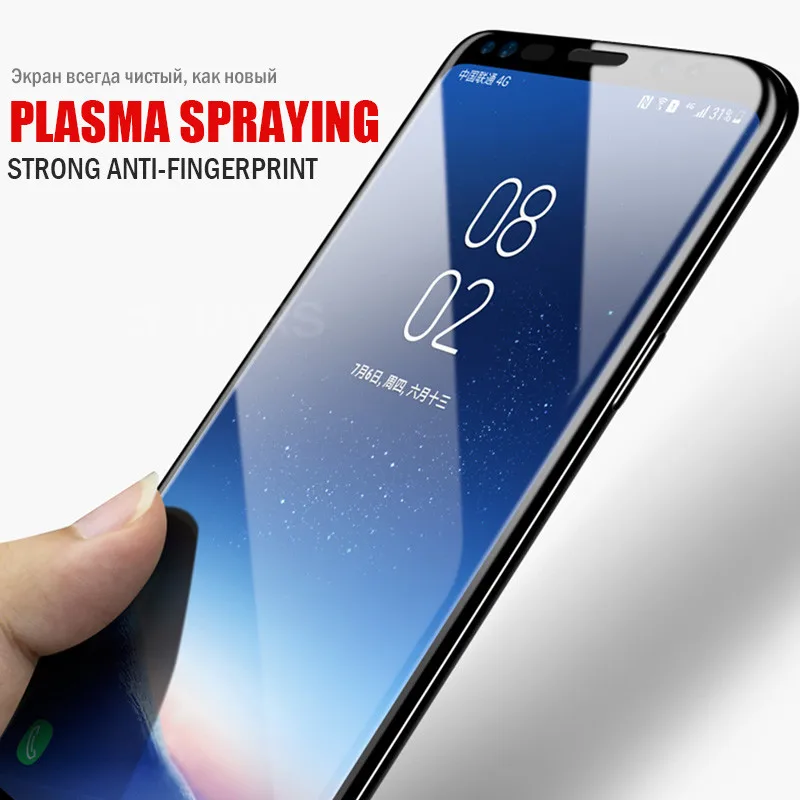 500D полностью изогнутое закаленное стекло для samsung Galaxy Note10 S9 S8 Plus Note 9 8 Защитная пленка для экрана samsung S9 S7