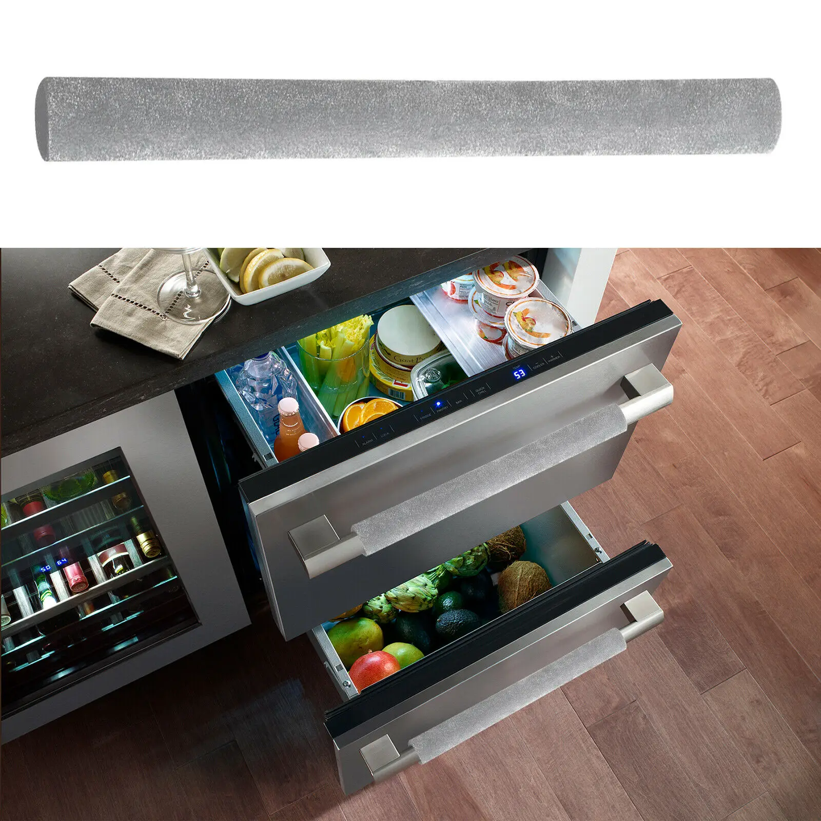Soft Velvet Cloth Refrigerator Door Handle Anti-static Keep Handle Clean Kitchen Appliance Protector Cover 2Pcs
