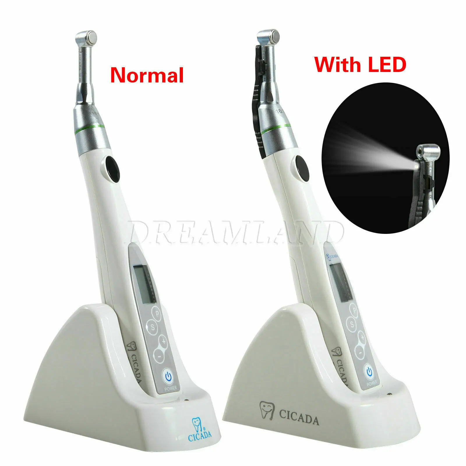 

Dental Endo Motor (2 LED Holder) Root Canal 16:1 contra angle 9 program settings fit 25mm files