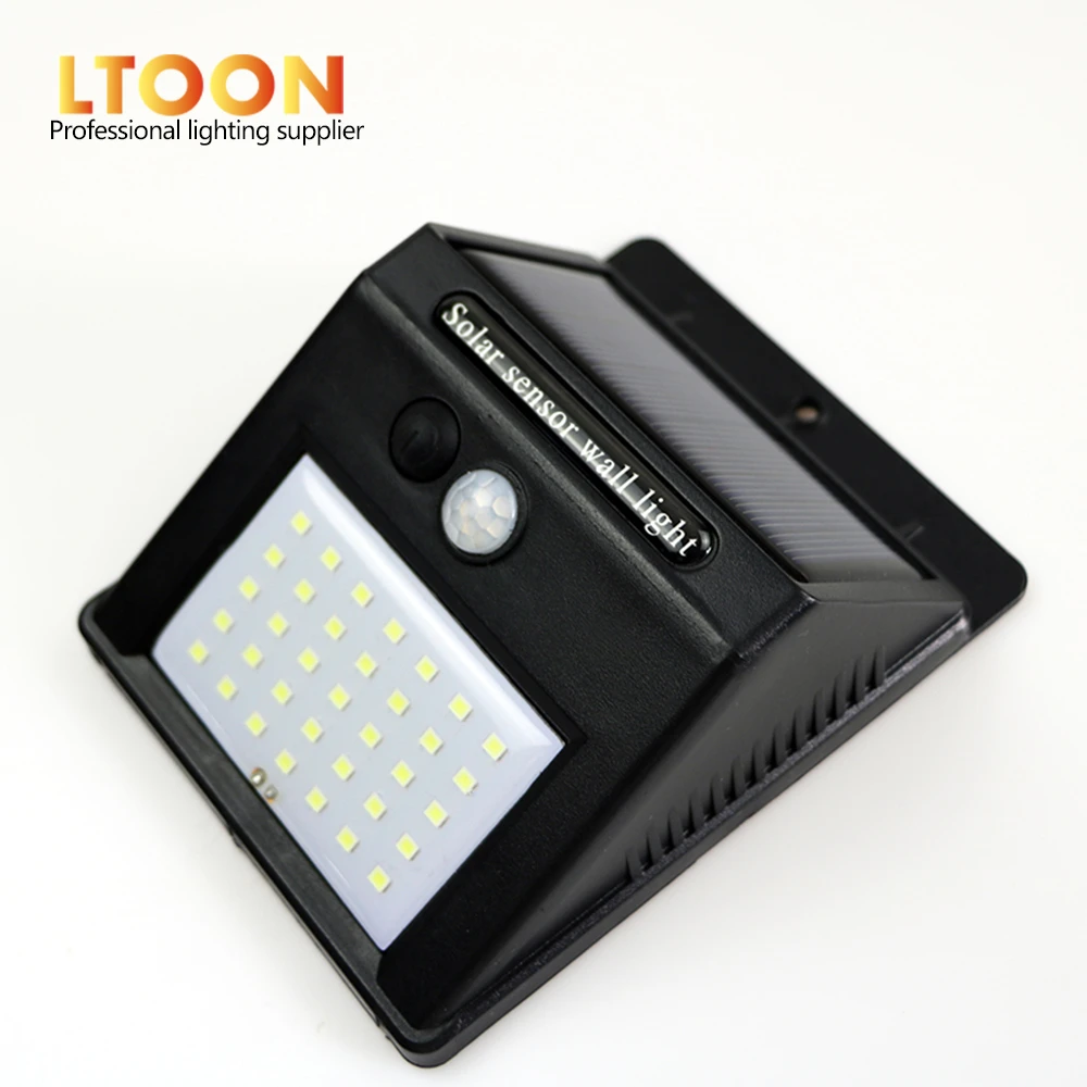 RGB LTOON 100 светодиодный светильник на солнечной батарее, наружный солнечный светильник с датчиком движения PIR, настенный светильник, водонепроницаемый светильник на солнечной энергии, солнечный светильник для украшения сада - Испускаемый цвет: RGB