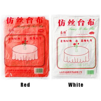 

10Pcs/pack Disposable Plastic Tablecloth Thicken Grease Proofing Waterproof Party Wedding Birthday Party Table Cover