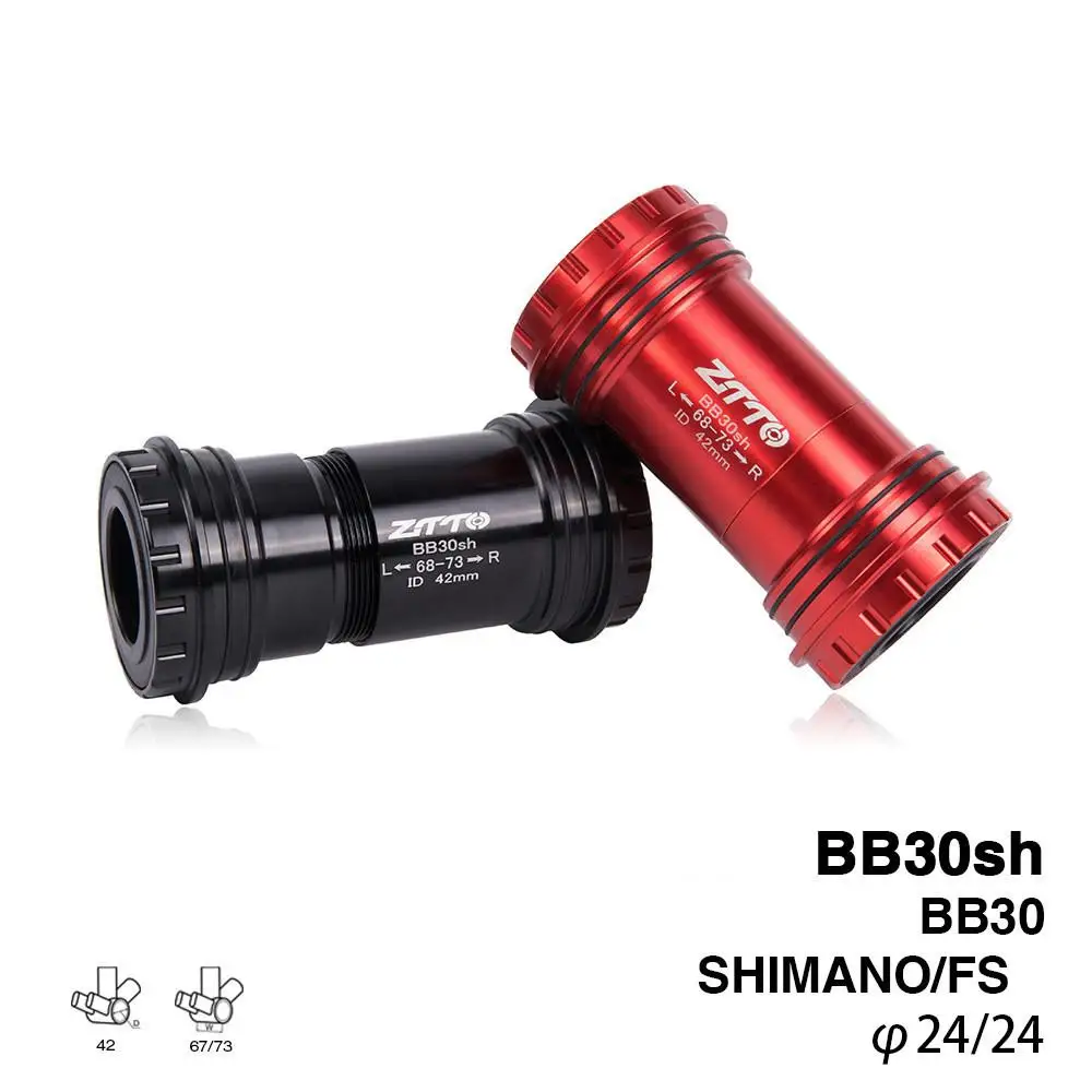 

BB30sh BB30 Mean Axle Screw In Shaft Bicycle Fit Bottom Brackets Axle for MTB Road Bike Parts Exchange Shimano GXP Crankset