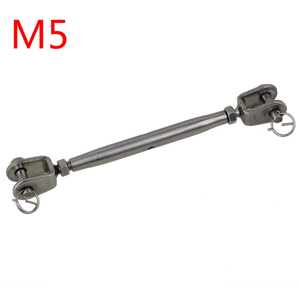 304 Нержавеющая сталь M5/M6/M8/M10/M12 парусник такеллажный винт замкнутого типа тела челюсти/дробилки челюсти стяжной Муфты 5/1 шт