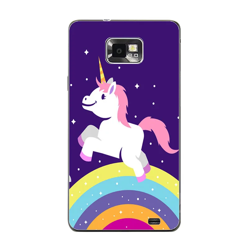 Чехол для Samsung Galaxy S2 S 2 SII i9100/S2 Plus i9105 цветные мягкие ТПУ чехлы на заднюю крышку с