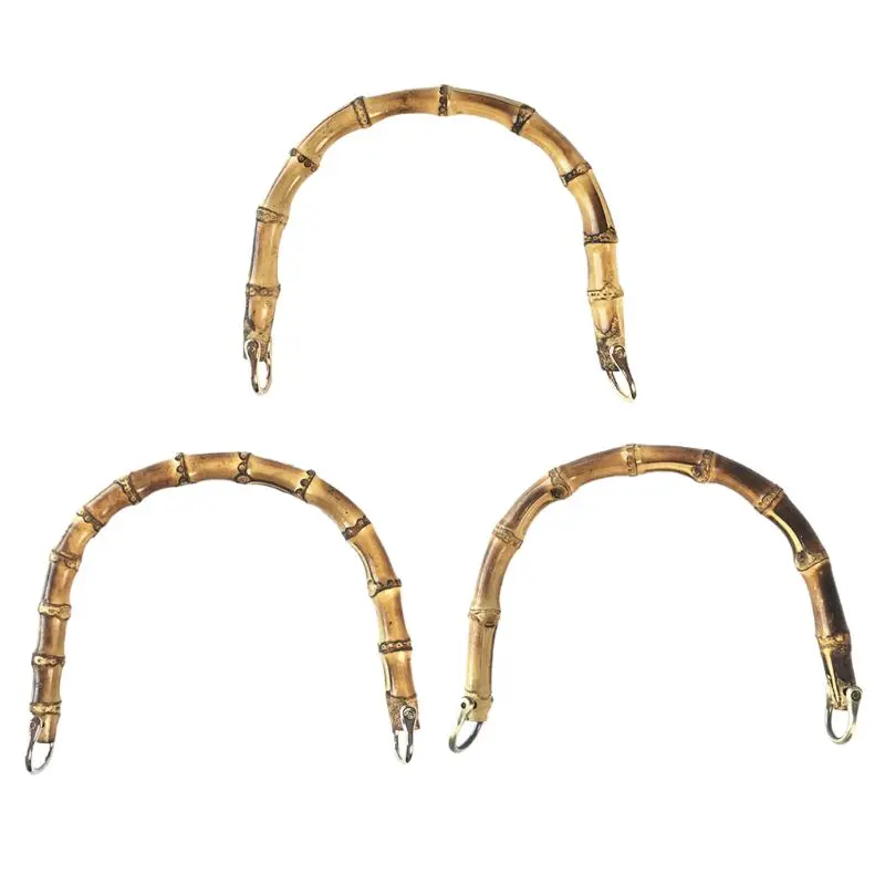 Bamboo Bag Handle Replacement for DIY Purse Making Handbag Shopping