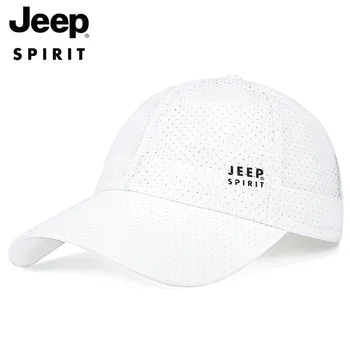 

JEEP SPIRIT Baseball Cap Men Summer Hat Mesh Print Adjustable Unisex Caps Hip Hop Cap Dad Hat Gorra Hombre Casquette Homme