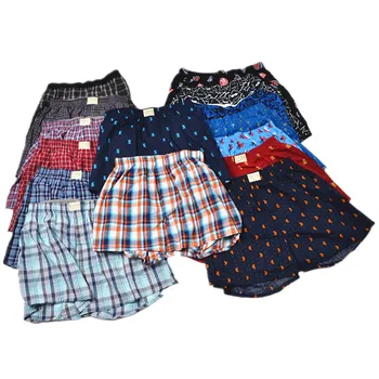 

Men's pyjama pants short summer pants woven Cotton sleep bottoms