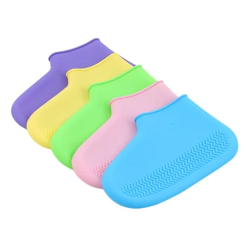 

Reusable Waterproof Shoe Cover Silicone Material Unisex Shoes Protectors Rain Boots for Indoor Outdoor Rainy Days