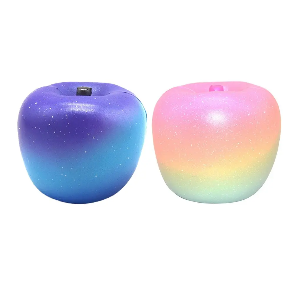 

OCDAY Squishy Galaxy Apple Peach Squishies Cream Scented Slow Rising Squeeze Toy Original Package Stress Reliever Toys