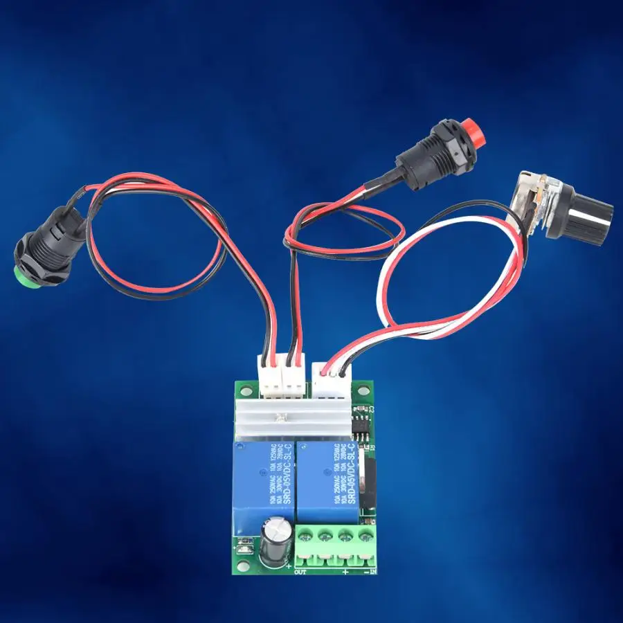 

Soft Starting PWM DC Motor Speed Regulator 6~24V CW CCW Rotation Switch Controller Lockless Switch Motor Regulator