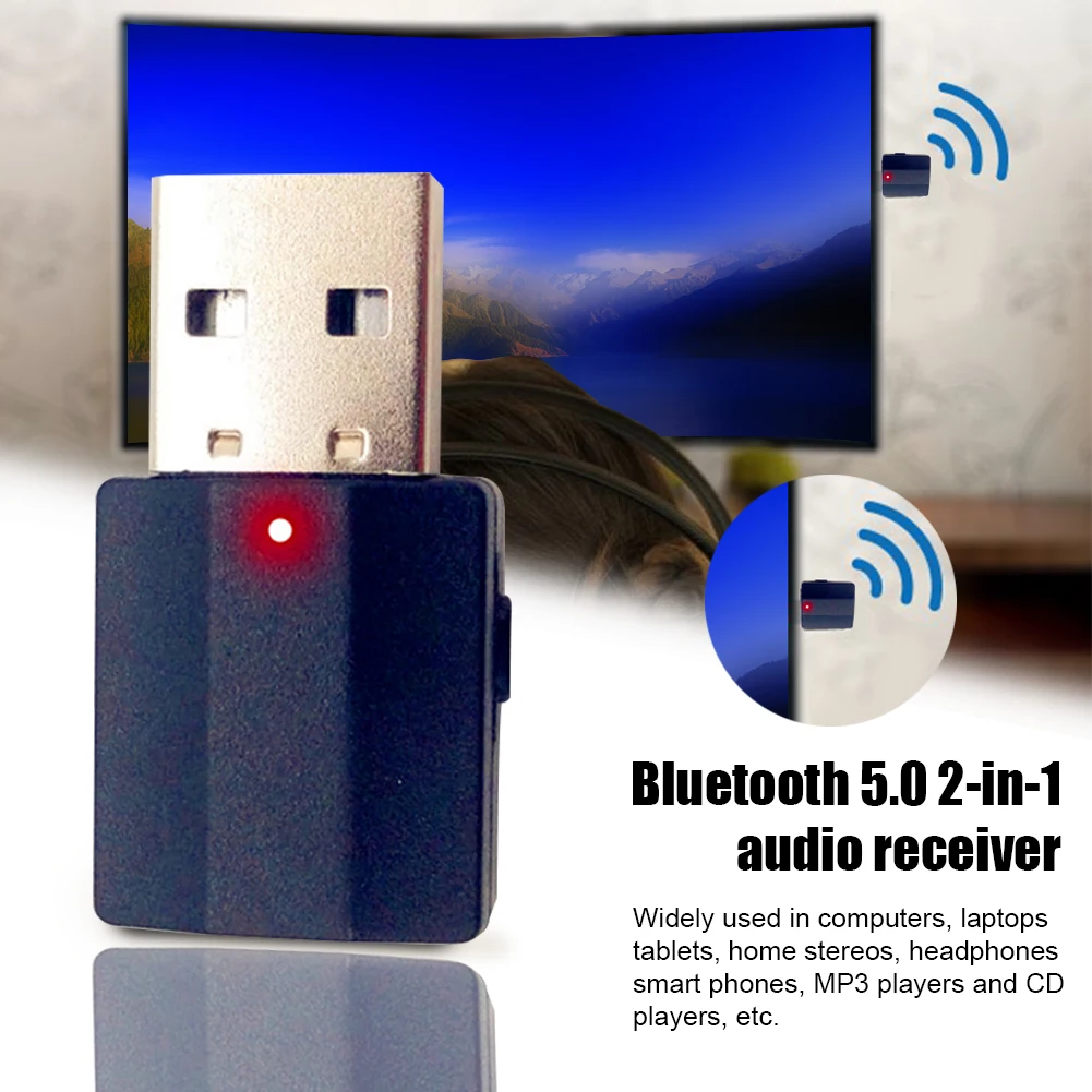 2 шт. автомобильные аксессуары 2 в 1 Hands Free Mini 3,5 мм разъем Bluetooth аудио приемник беспроводной USB стерео Aux музыкальный передатчик для дома
