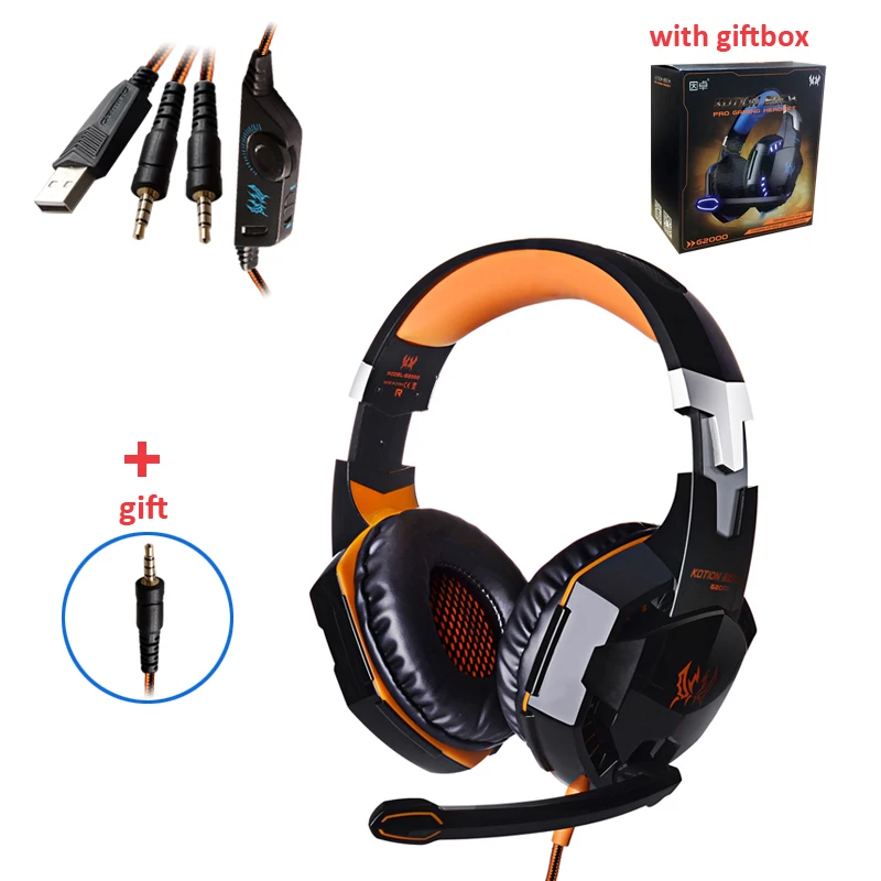 Casque de jeu stéréo avec Microphone 