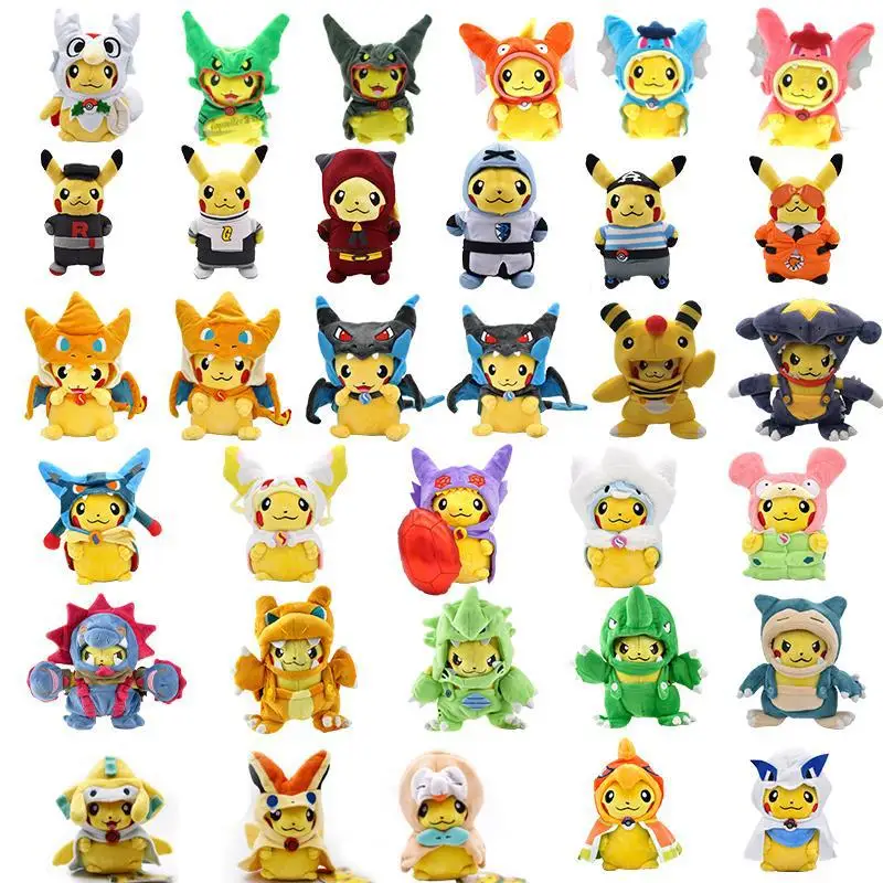 

POKEMON Plush Toy Peluche TAKARA TOMY Cosplay Pocket Monster Pikachu Game Doll Poké Action Figure Anime Model Toy For Kids Gift