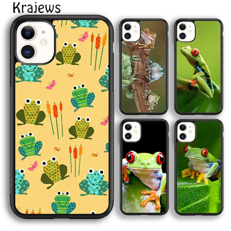 Custodia Per Telefono Blue Frog Tropical Rain Forest Cover Per Iphone 15 Se2020 14 6 7 8 Plus Xs Xr 11 12 Mini 13 Pro Max Coque Fundas