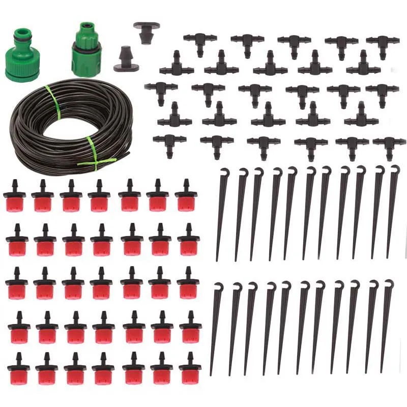 

25 M DIY Micro Gotejamento Sistema de Irrigação Por Gotejamento Automático de Rega Do Jardim Mangueira de Rega Do Jardim Kits co