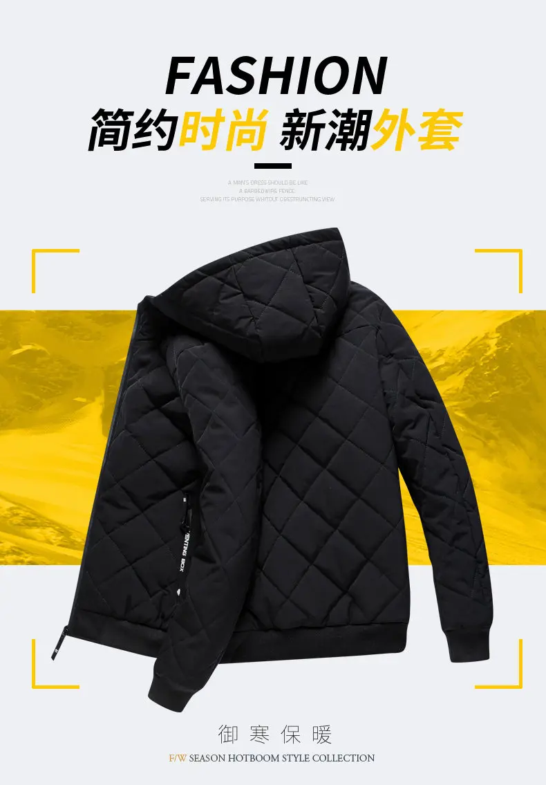 2019 Winter Fleece Warm Jacket Coats Men Hooded Male Coat Jackets Parka Thick Thermal Quality Outerwears New Year Gift Clothing 0