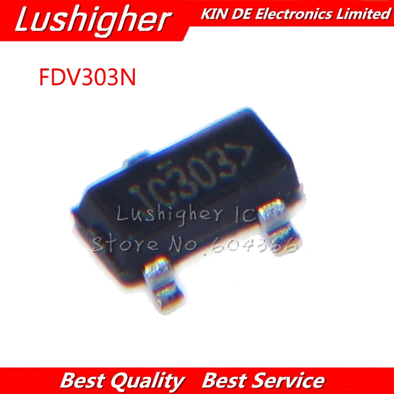 10 шт FDV303N FDV303 SOT-23 | Электронные компоненты и принадлежности