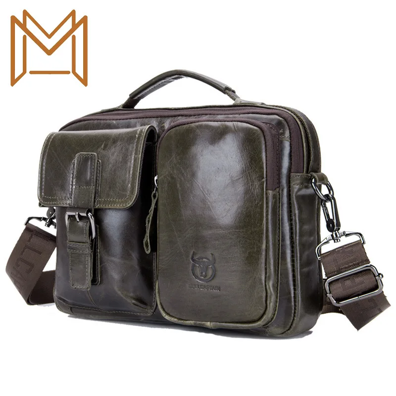 

Man Genuine Leather Single Shoulder Messenger Head Layer Cowhide Package