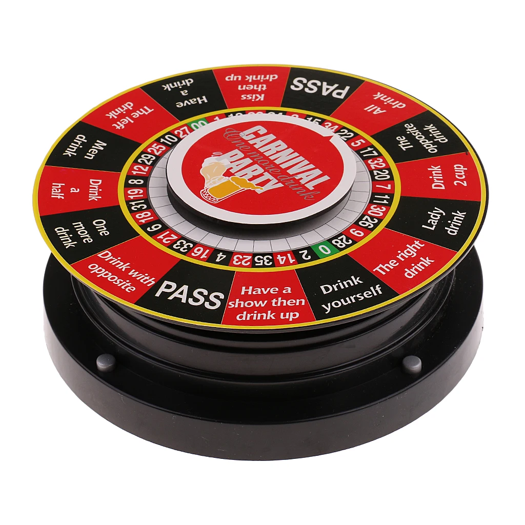 Electric Turntable Roulette Drinking Game Toy for Adults Party Board Game 14cm