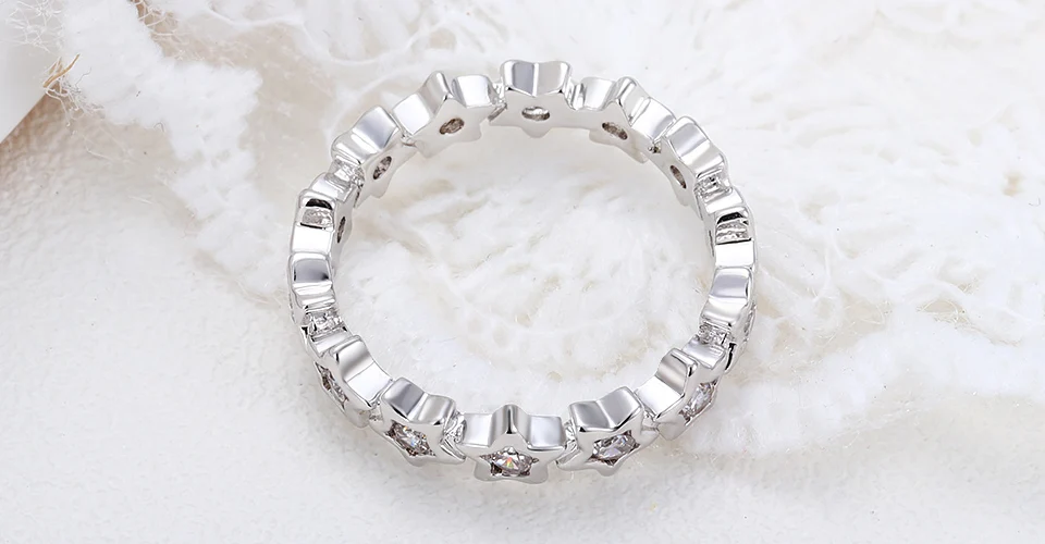 Модные Свадебные Элегантные массивные кольца для женщин,, классические кольца в форме звезды с кристаллами, Женские Ювелирные изделия для помолвки