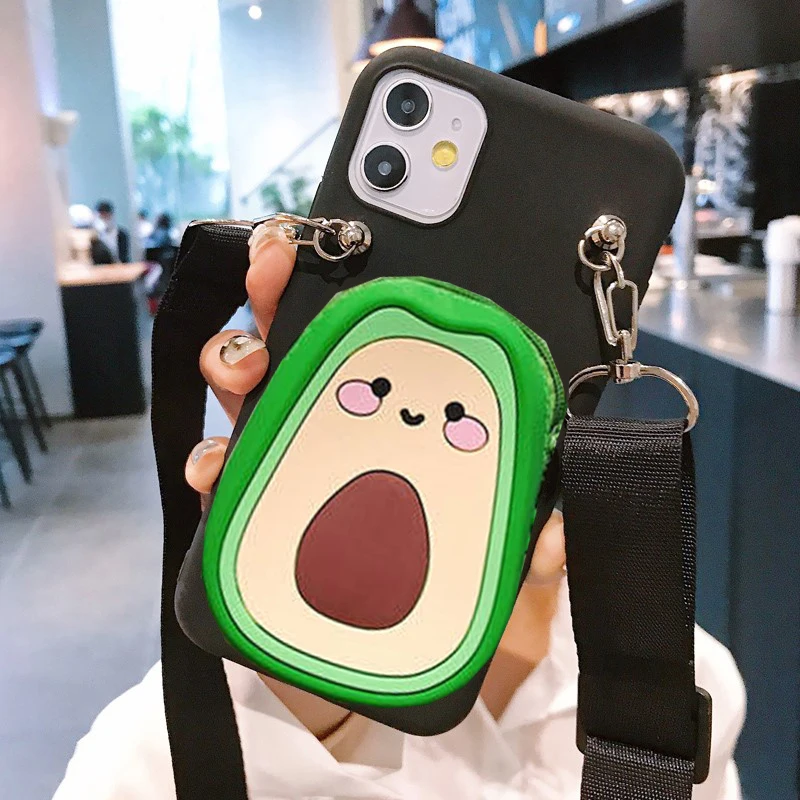 3D Cartoon Black Bear Wallet Case - Cute Animal Design Wallet and Bag Shell