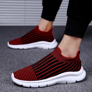 

Slip on Men Shoes Summer Running Shoes Outdoor Casual Fashion Male Sneakers Mesh Light Walking Shoes Big Size 48 Hight Quality