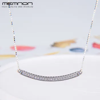 

Memnon 2018 New autumn Silver S925 hearts Necklace 925 sterling silver jewelry chain necklaces for women fashion fine jewelry