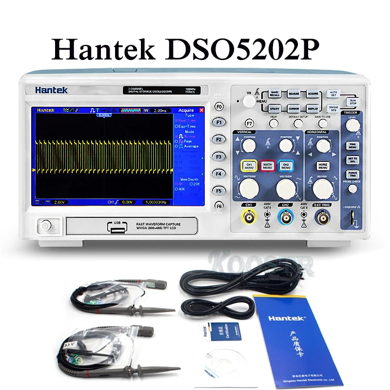 Hantek Цифровой осциллограф Электрический инструмент портативный DSO5202P |
