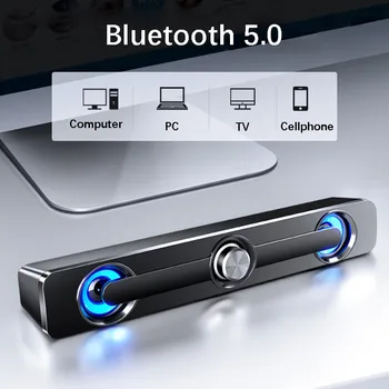 

Computer Bluetooth Speaker USB Wired Powerful Speaker 3D Stereo Subwoofer Sound Bar Surround Sound Notebook PC Tablet PC MP3