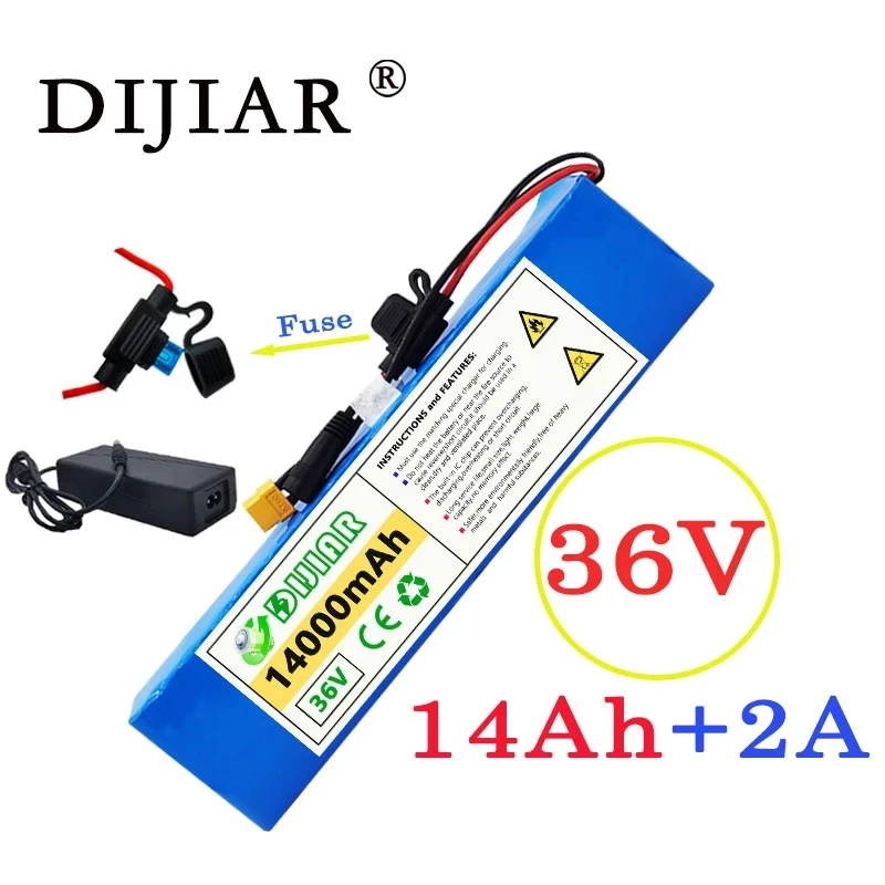 Аккумуляторная батарея для электромобиля DiJiar 36VXT60 14ah 10S3P 18650 500 Вт мощный мотоцикл
